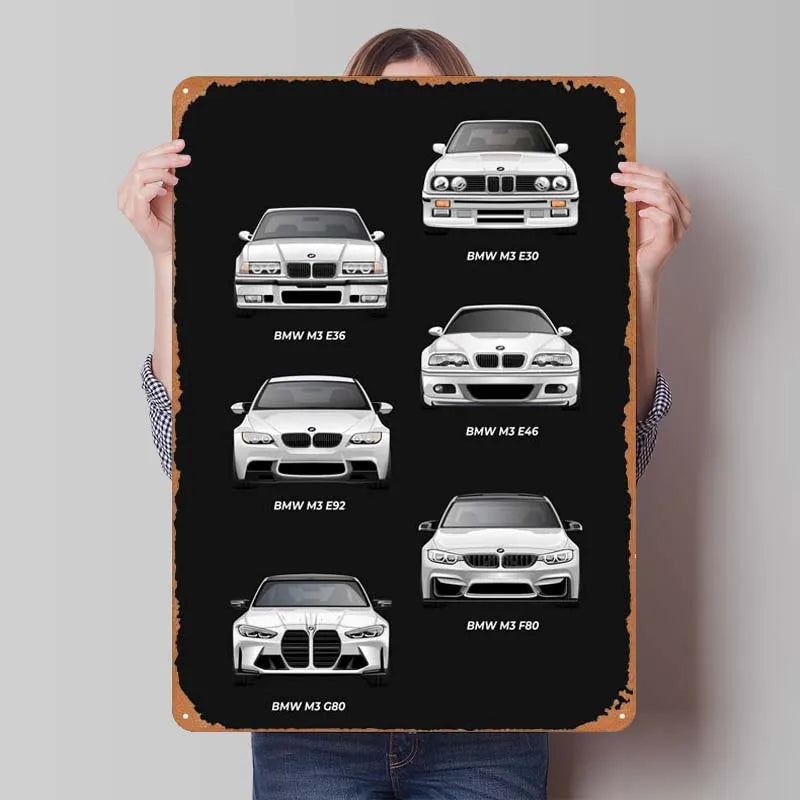 BMW Models Black Frame