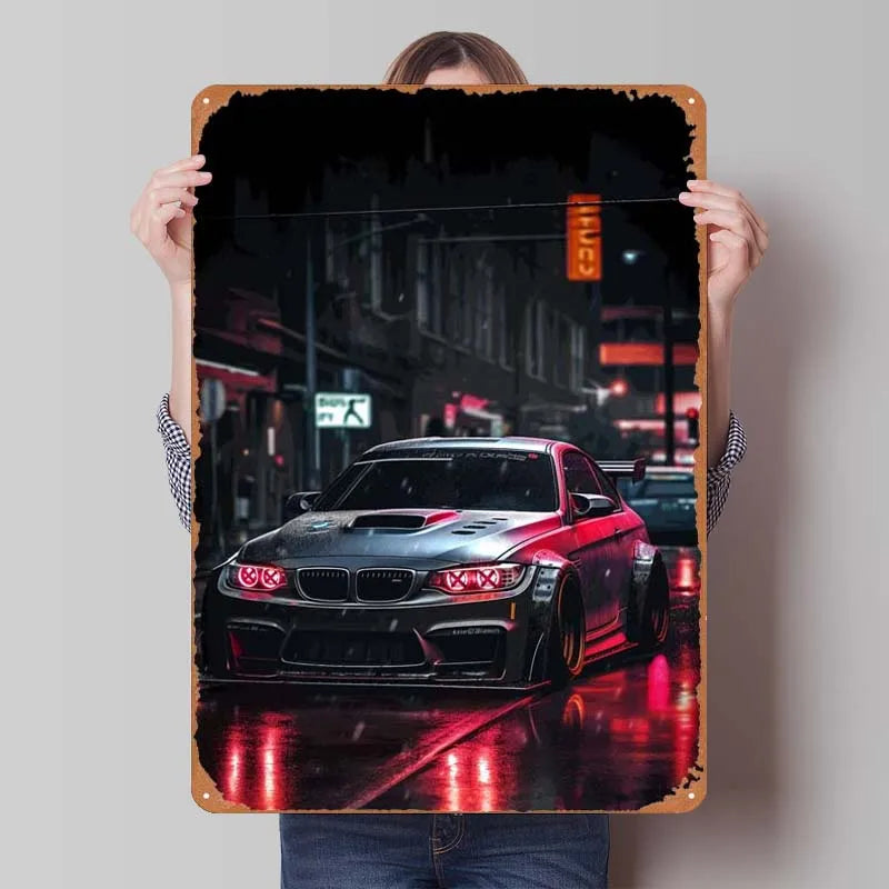 BMW Neon Headlights Frame