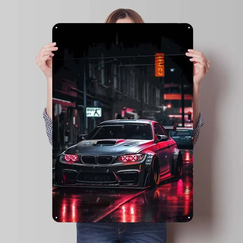 BMW Neon Headlights Frame