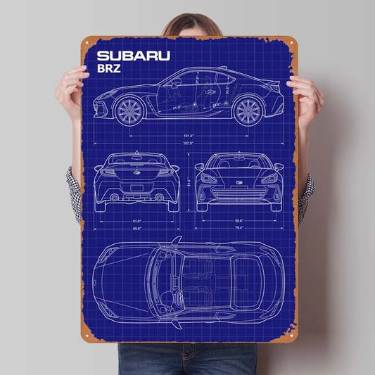 Subaru BRZ Blueprint Frame