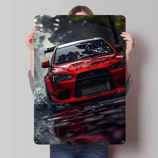 Mitsubishi Evo X Red Frame