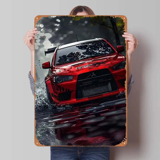 Mitsubishi Evo X Red Frame