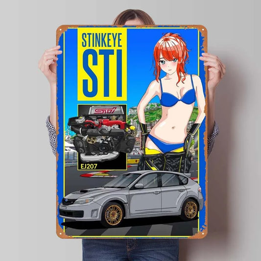 Subaru STI Grey Frame