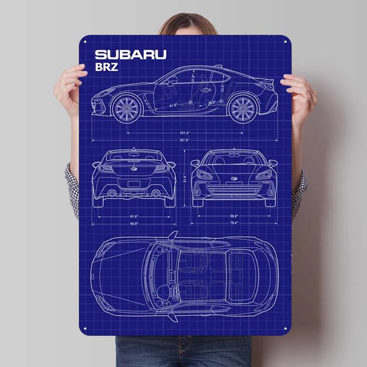 Subaru BRZ Blueprint Frame