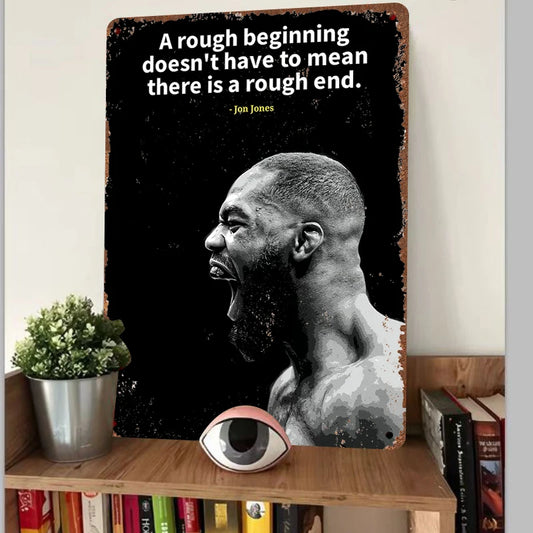 UFC Jon Jones Inspirational Quote Frame