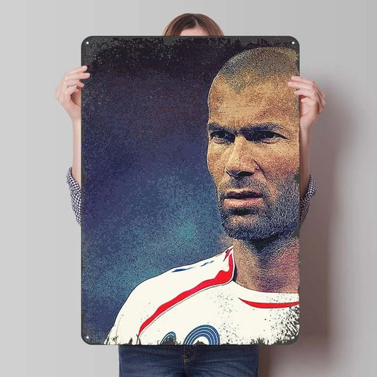 Zinedine Zidane Grey Point Frame