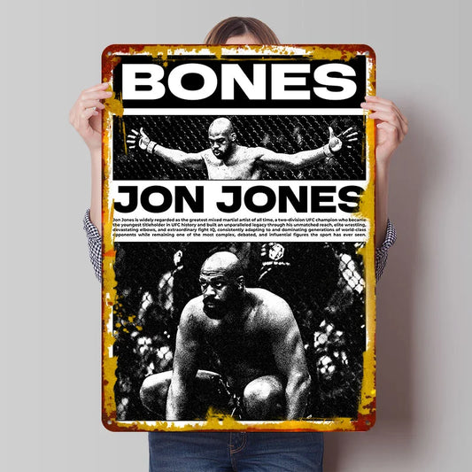 UFC Jon Jones UFC Black and White Frame