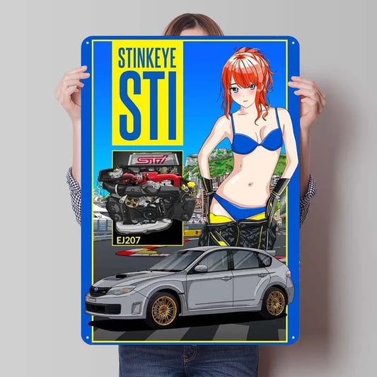 Subaru STI Grey Frame