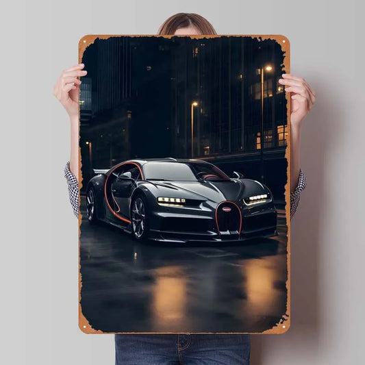 Bugatti Black Nighttime Frame