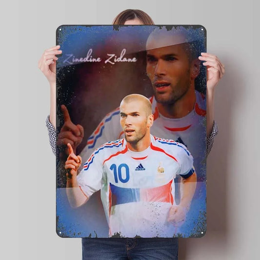 Zinedine Zidane Autograph Frame