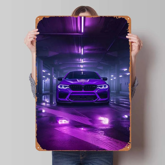 BMW Purple Glow Frame