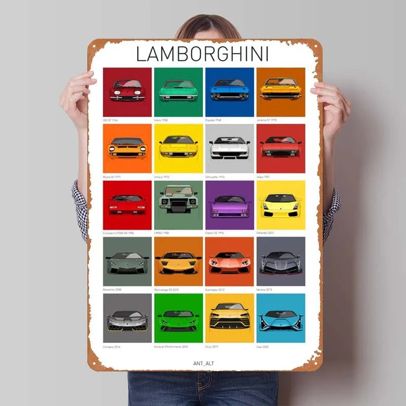 Lamborghini All Colours Frame